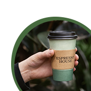 Kaffekop fra Espresso House i Plantorama