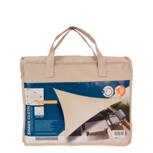 Skyggesejl i polyester 360x360 cm beige